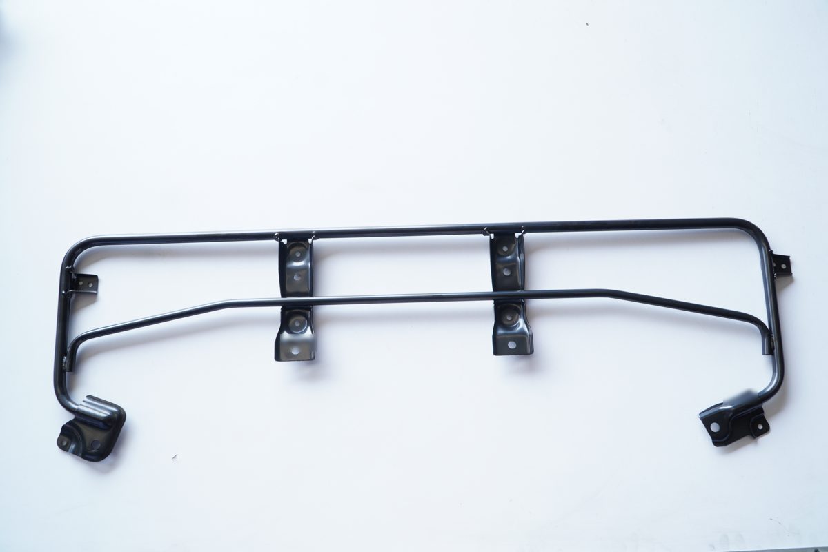 Welded tube frame with pressed mounting brackets, made by ENCO